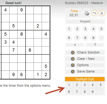 All appearances of digit 4 highlighted