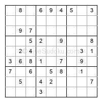 Play easy daily sudoku number 8939