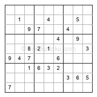 Play hard daily sudoku number 1327543